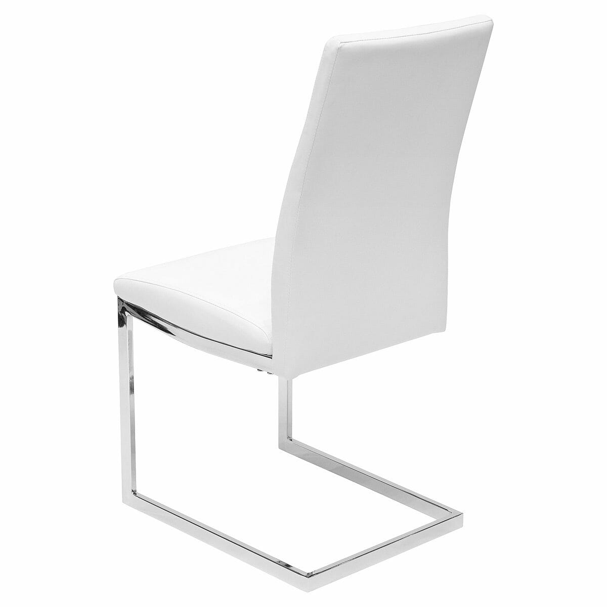 Quilt Back White Dining Chair