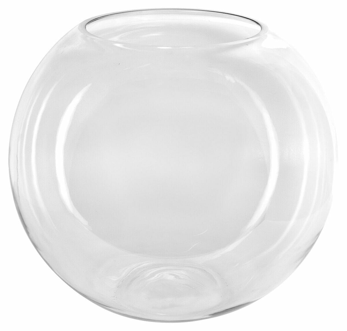 Large Round Glass Display Bowl