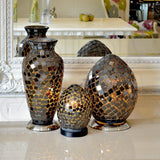 Black Tile Mini Mosaic Egg Lamp