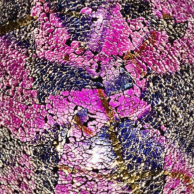 Purple and Black Mosaic Egg Lamp