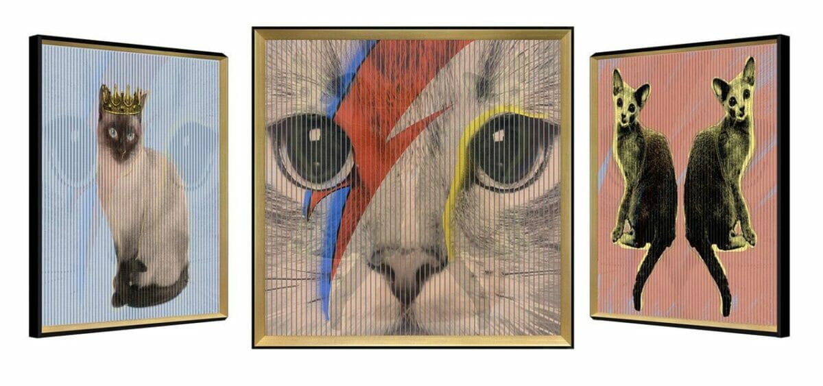 Glamour Puss Cats Kinetic Wall Art