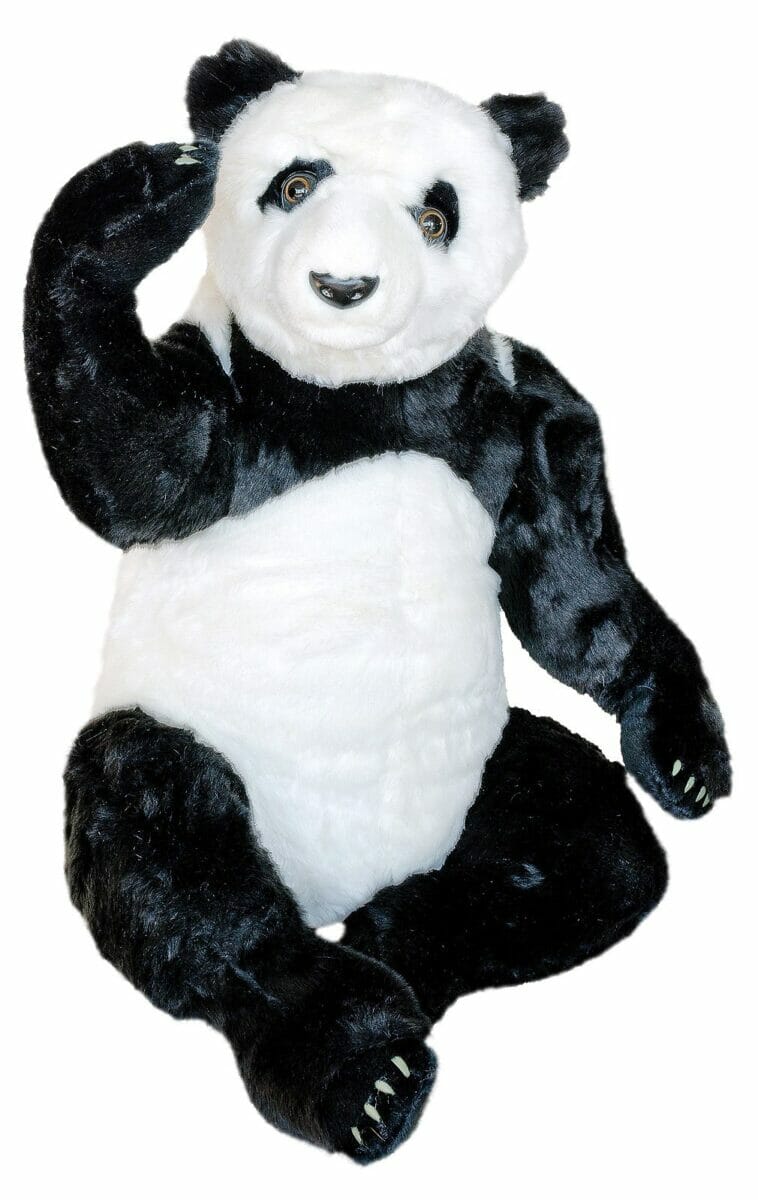 Large Waving Panda Cuddly Toy