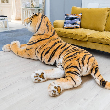 King Size Tiger Plush Toy on display in our showroom - back view