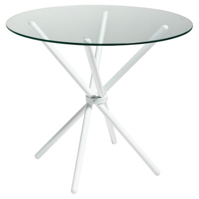 Criss Cross White Dining Table