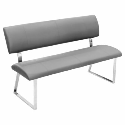 Triple Diner Bench - Grey