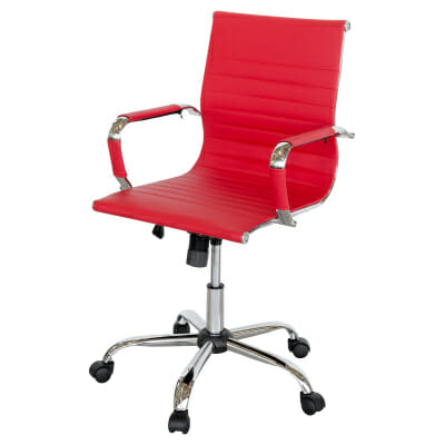 Eames Style Office Chair in Red