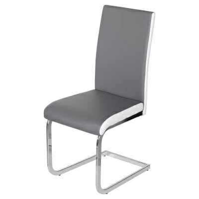 Brescia Cantilever Modern Grey Dining Chair