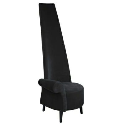 Black Fabric Potenza Chair Right Handed