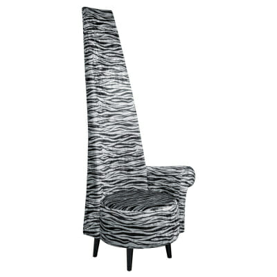 Silver Tiger Fabric Potenza Chair Left Handed