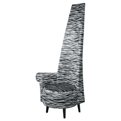 Silver Tiger Fabric Potenza Chair Right Handed