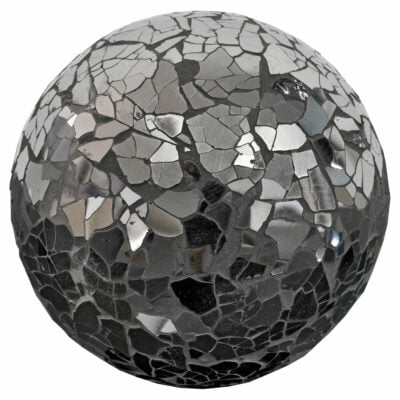 Mosaic Glass Ball - Black