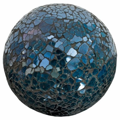 Mosaic Glass Ball - Blue