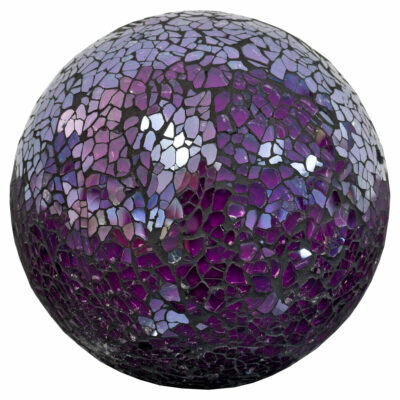 Mosaic Glass Ball - Purple