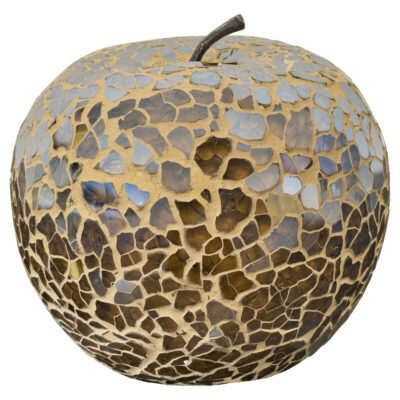 Mosaic Glass Apple - Brown