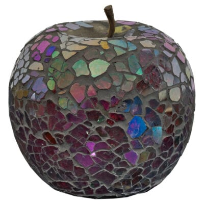 Mosaic Glass Apple - Red