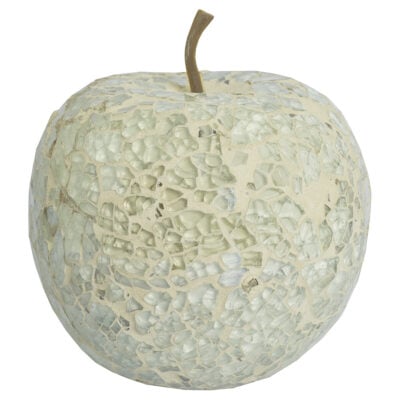 Mosaic Glass Apple - White