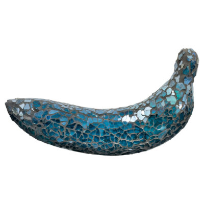 Mosaic Glass Banana - Blue