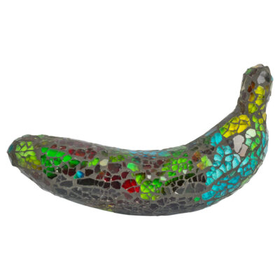 Mosaic Glass Banana - Rainbow