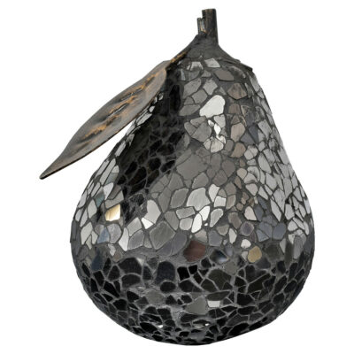 Mosaic Glass Pear - Black