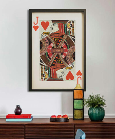 Jack Of Hearts Playing Card Wall Art