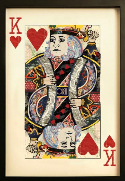 King Of Hearts Playing Card Wall Art