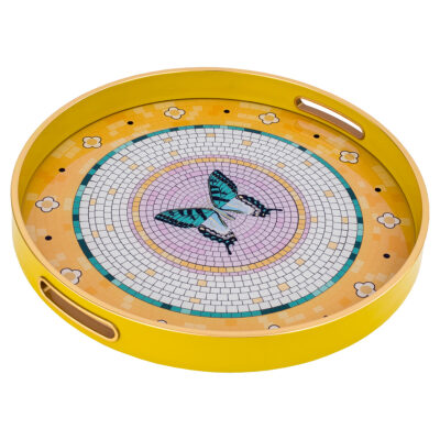 Butterfly Circular Serving Tray
