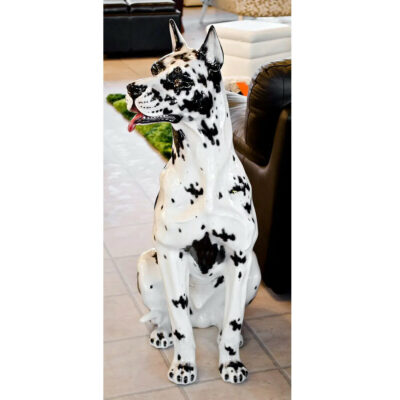 Great Dane Porcelain Dog Statue