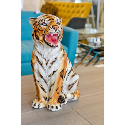 Roaring Tiger Cub Statue