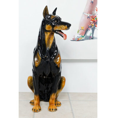 Doberman Dog Statue