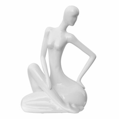 White Ceramic Lady Figurine