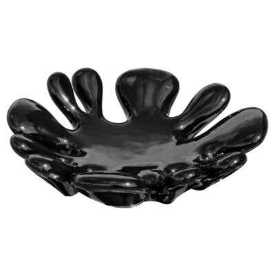 Black Ceramic Splash Dish