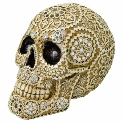 Calavera Natural Sugar Skull Ornament