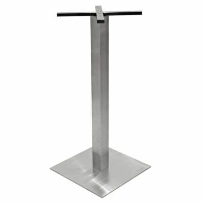 Square Stainless Steel Contract Poseur Table Base