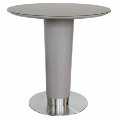 Boston Glass Top Grey Bar Table