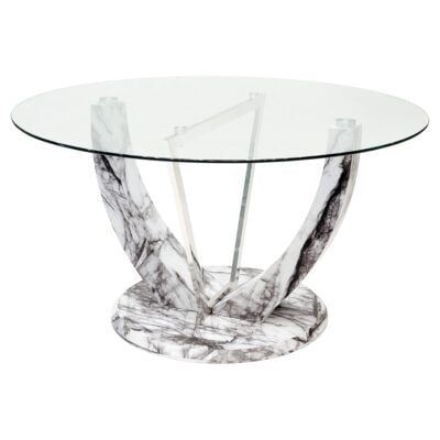 Jericho Round Glass Dining Table