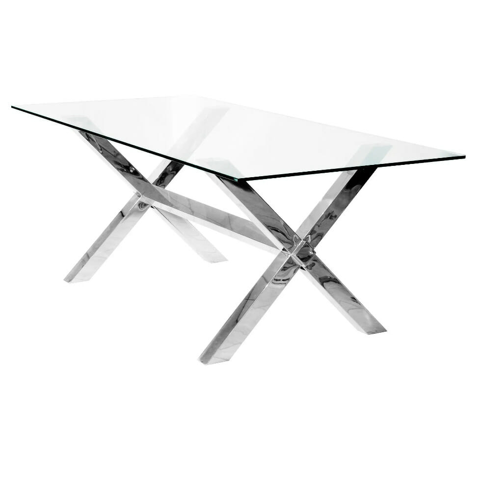 Stainless steel dining table 8 seater deals