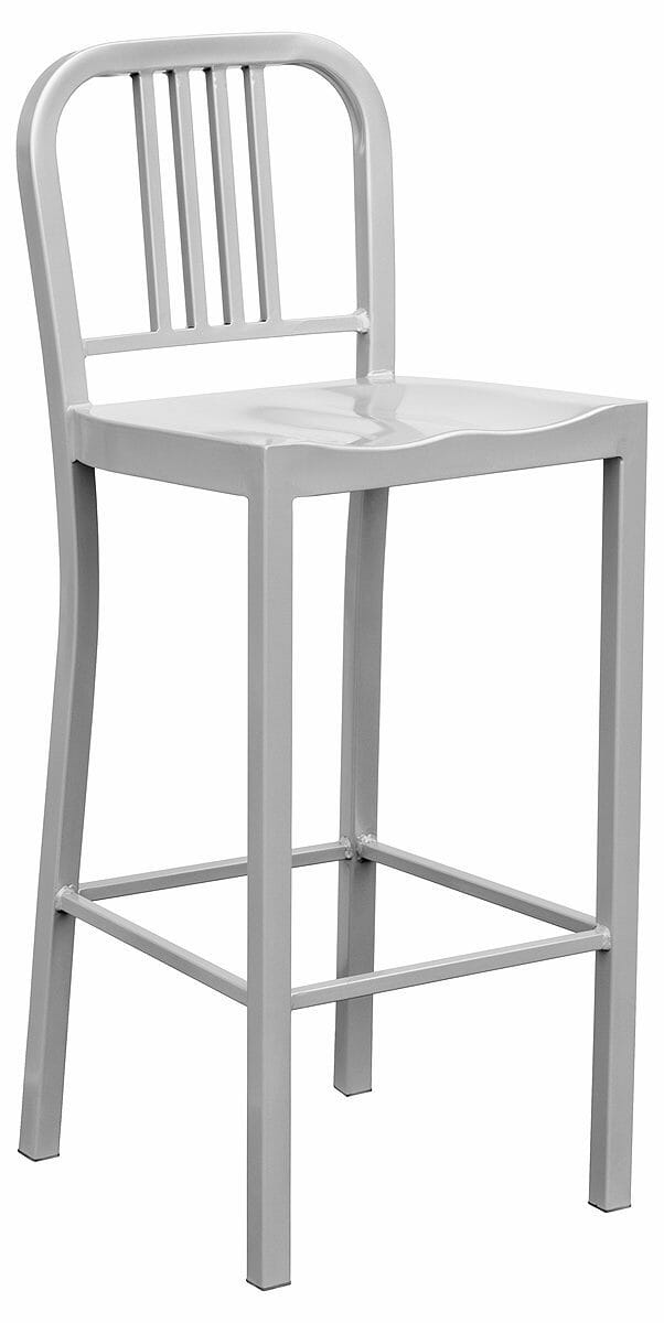 Stainless steel counter on sale stools