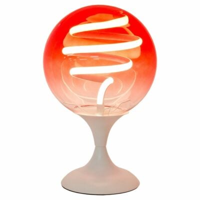 Pinky Red Globe Table Lamp