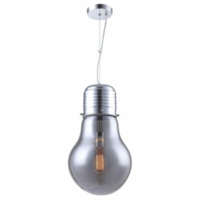 Smoked Bulb Shaped Ceiling Light