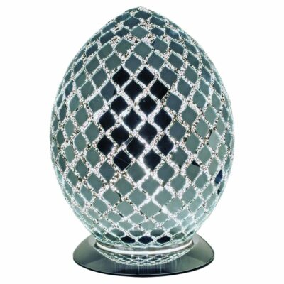 Mirror Mosaic Egg Lamp