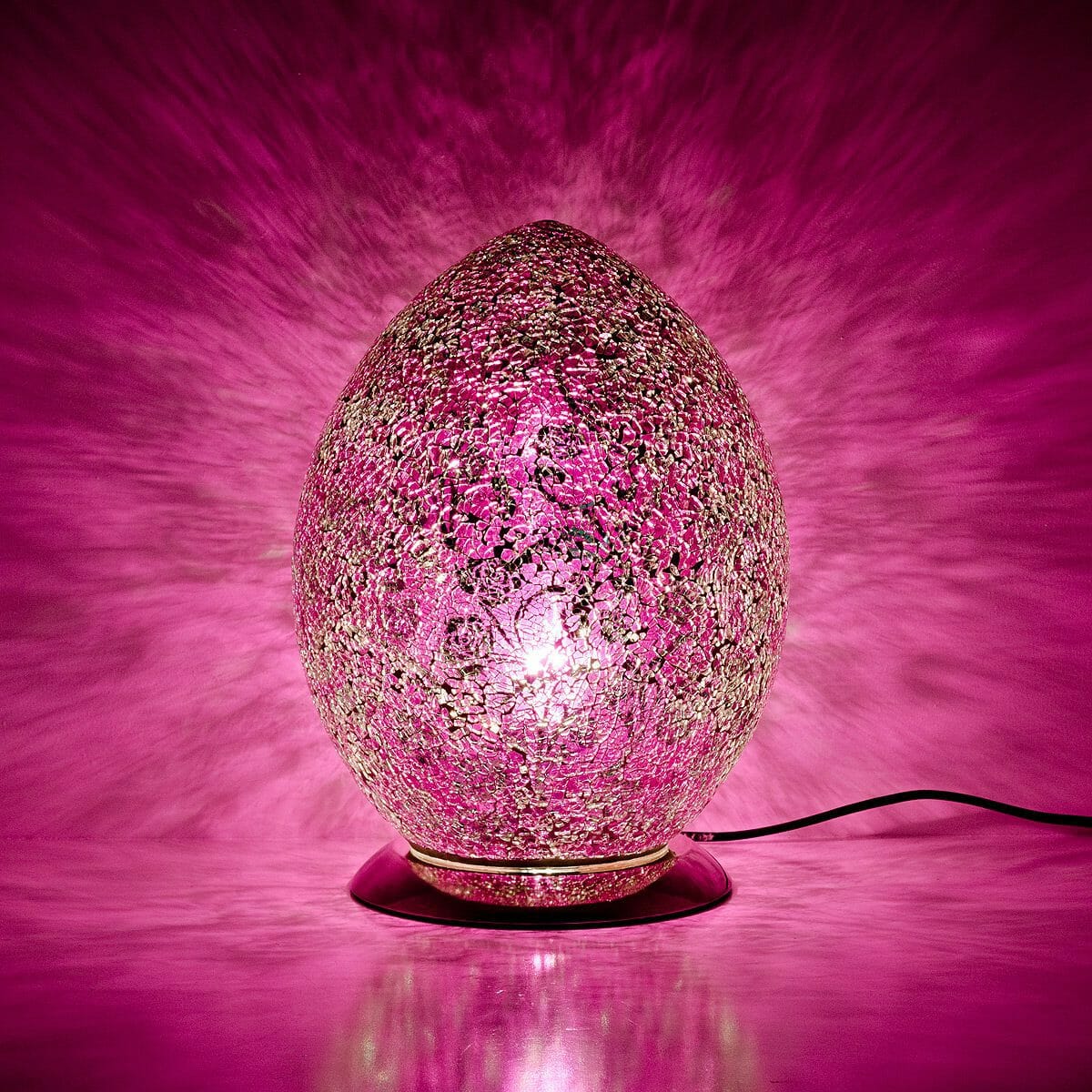 Pink discount mosaic lamp