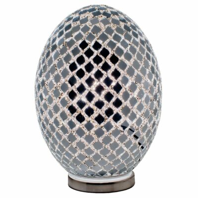 LARGE MIRROR MOSAIC EGG LAMP