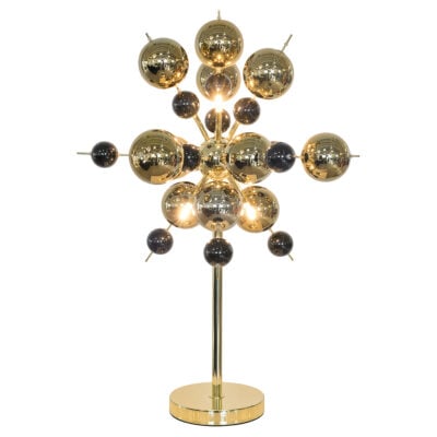 Gold Molecular Ball Table Light