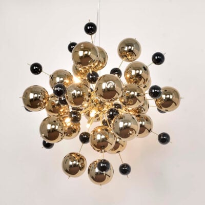 Gold Molecular Ball Ceiling Lamp