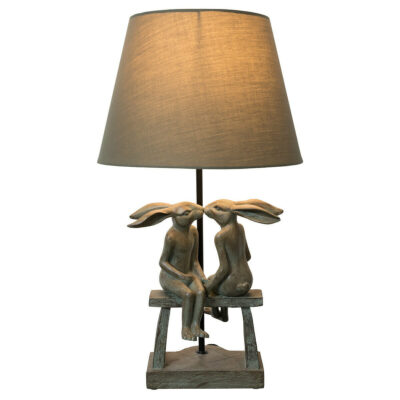 Kissing Rabbits Lamp