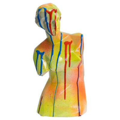 Ceramic Venus de Milo Painted Sculpture