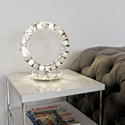 Crystal Ring Table Light