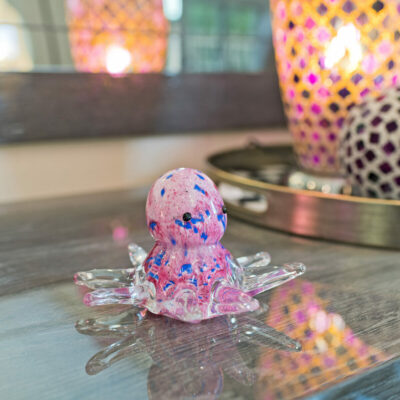 Glass Pink Octopus - Lifestyle