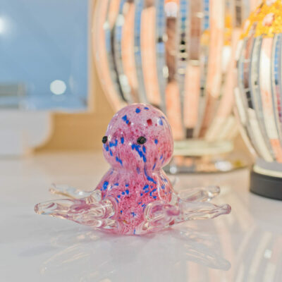 Glass Pink Octopus - Lifestyle