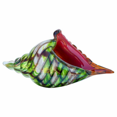 Venetian Glass Green Seashell